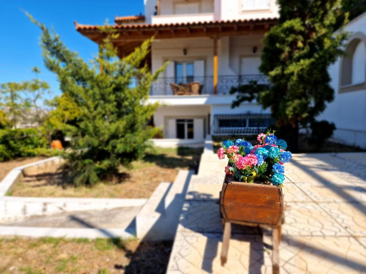 The Mirador Boutique Villa With Scenic Sea View Pórto Ráfti Exteriör bild